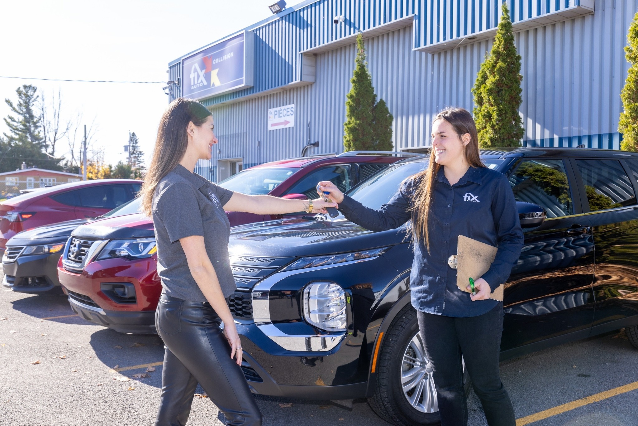 Réparation de carrosserie de camion dans un atelier professionnel à Saint-Georges
